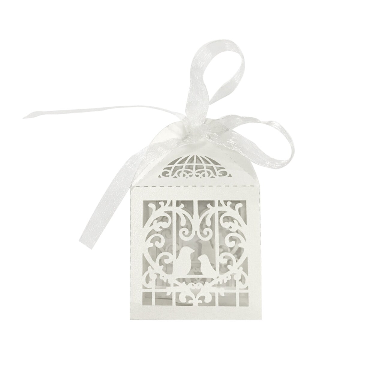 Wrapables Love Birds Wedding Party Favor Boxes Gift Boxes with Ribbon (Set of 50)